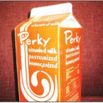 Perky milk carton