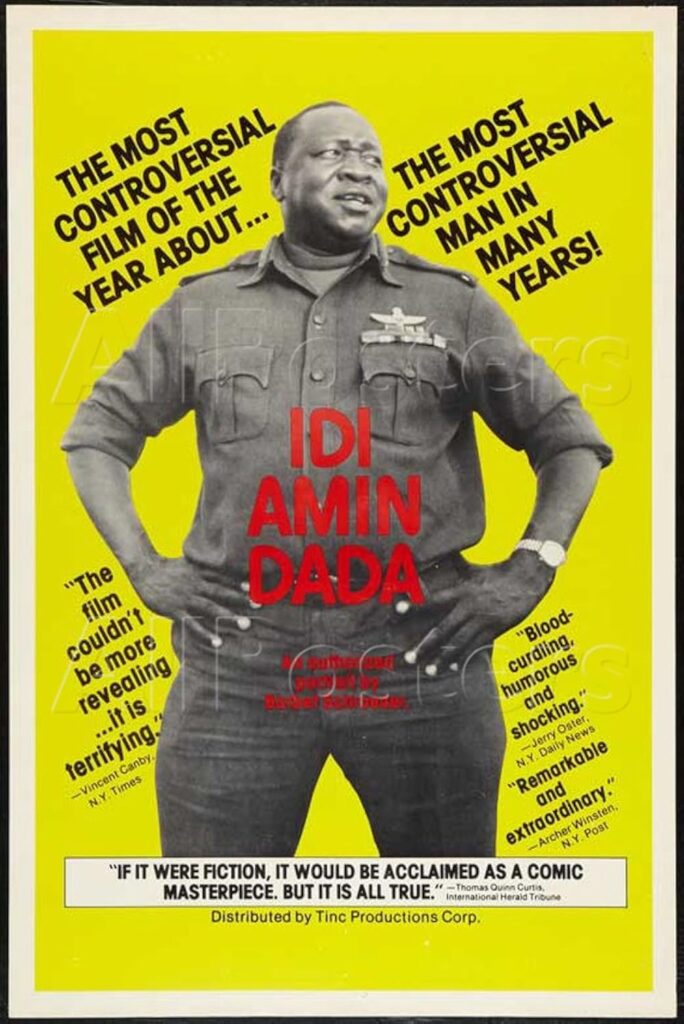 Poster for a 1978 film about Idi Amin Dada