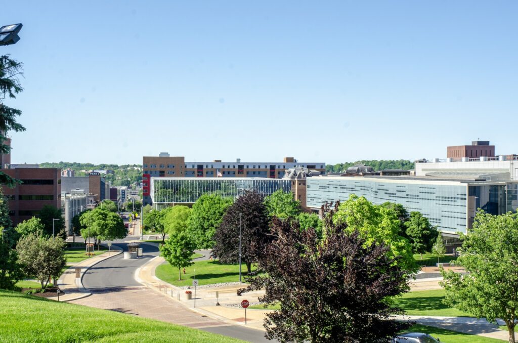 View from Crouse College